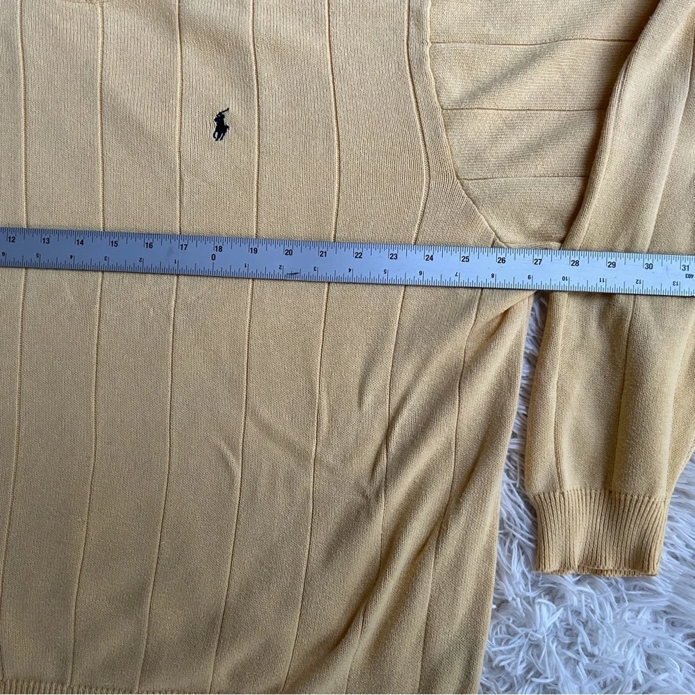 Polo Ralph Lauren knit men sweater yellow Sz xxl - Picture 10 of 10